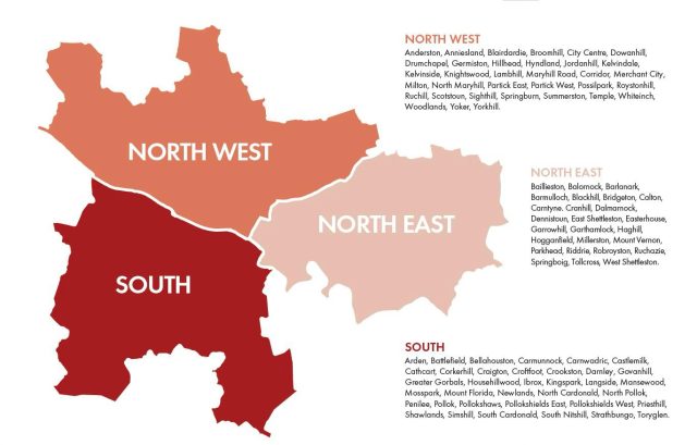Glasgow Champs map